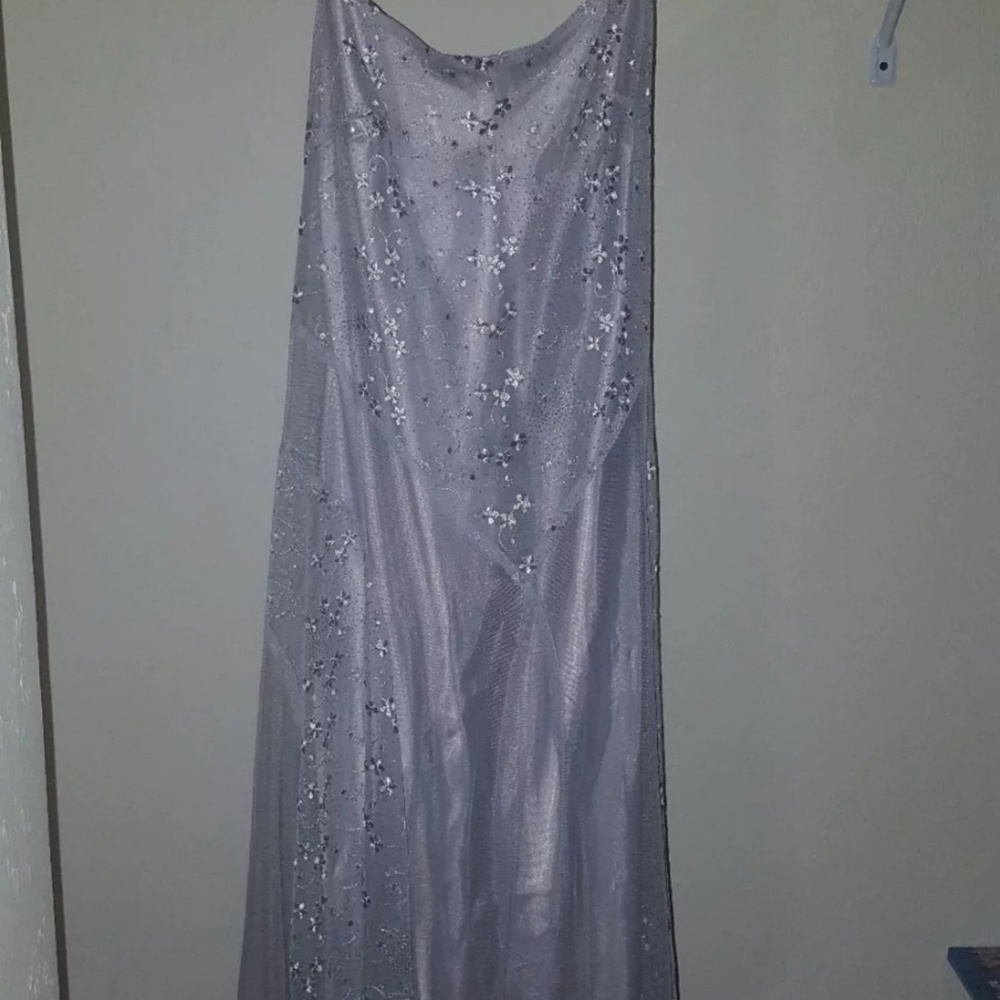 polka USA silver lace dress
